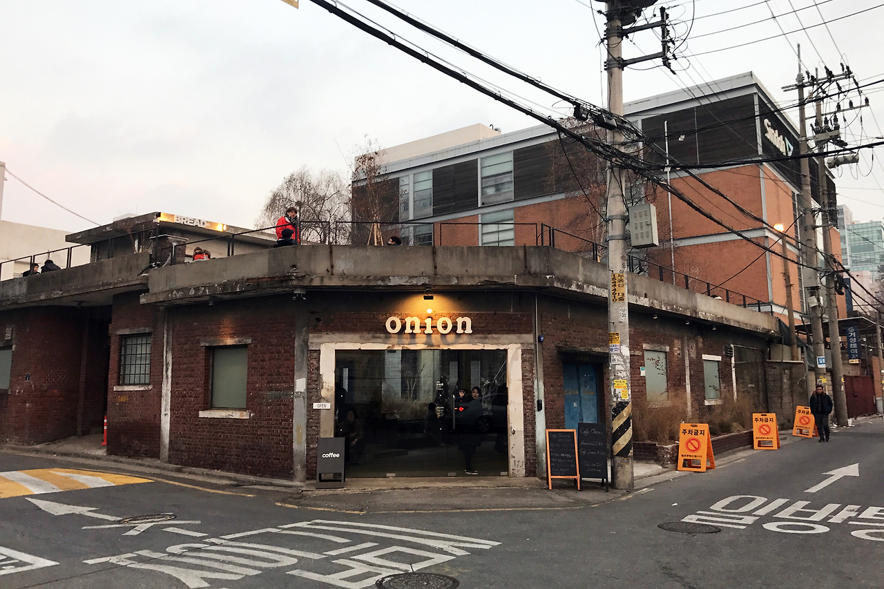 Seongsu Cafe Street - trendy cafe district with industrial-chic coffee shops and concept stores in Seoul